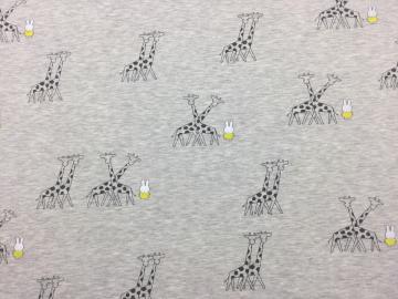 Miffy mit Giraffe Jersey BW grau- gelb
